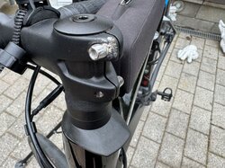 Schaden am Gabelschaft des Citybikes